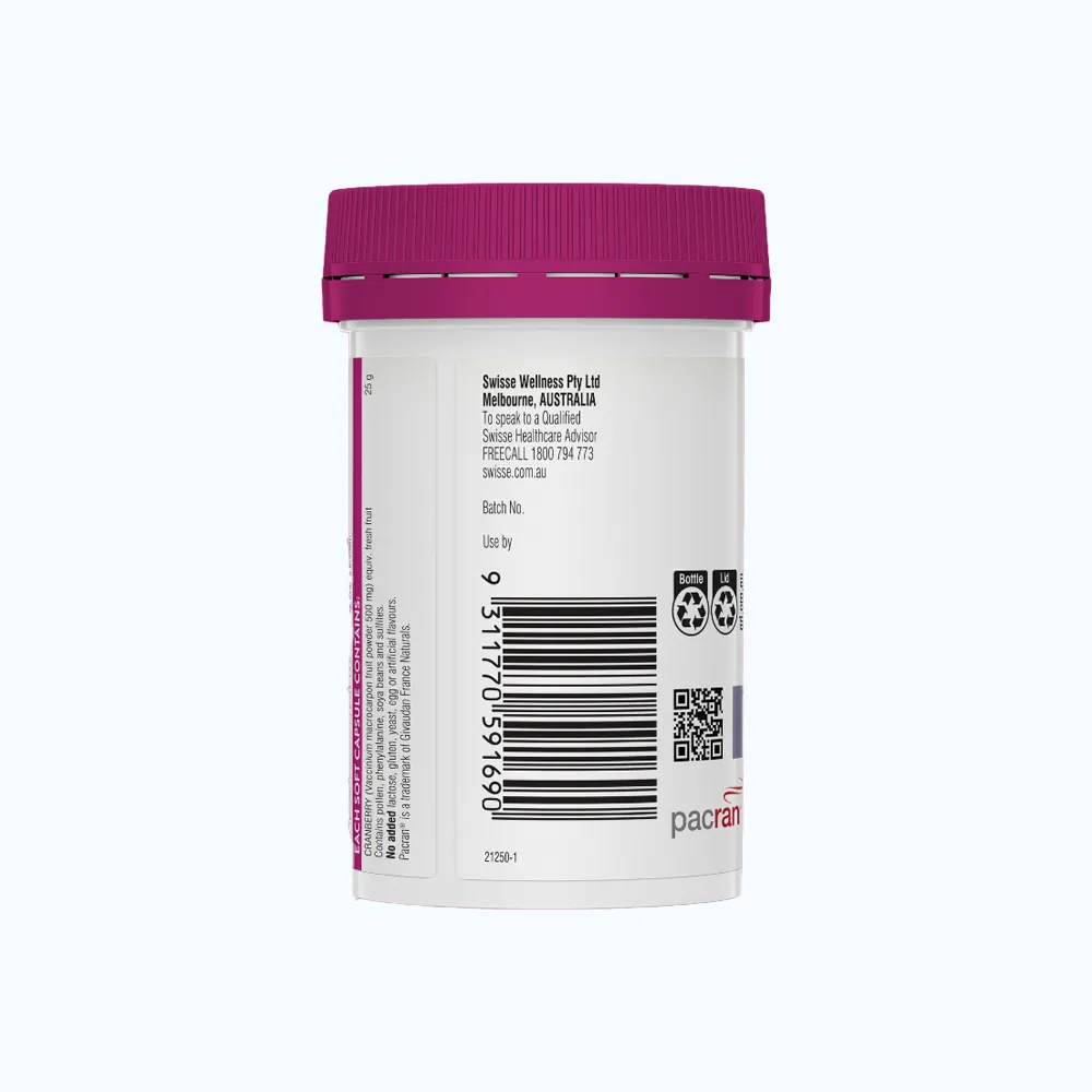 Viên uống Swisse Ultiboost High Strength Cranberry hỗ trợ tiết niệu (Hộp 30 viên) 4