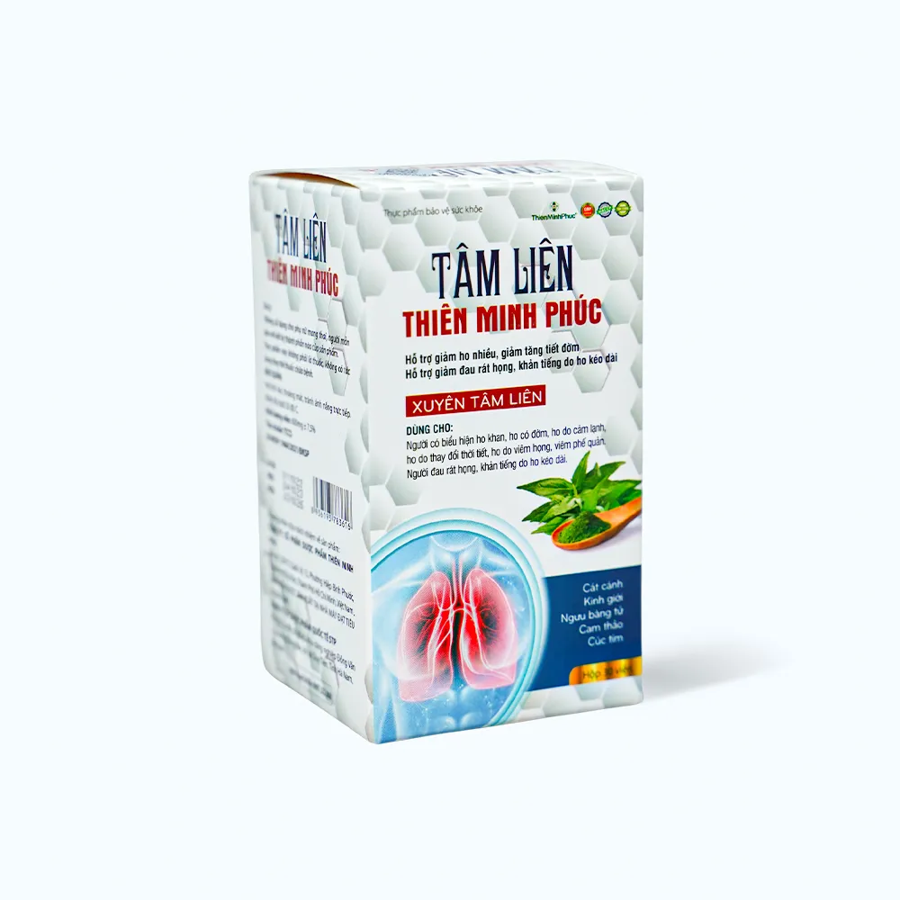 Viên uống Tâm Liên Thiên Minh Phúc hỗ trợ giảm ho (Hộp 30 viên) 2