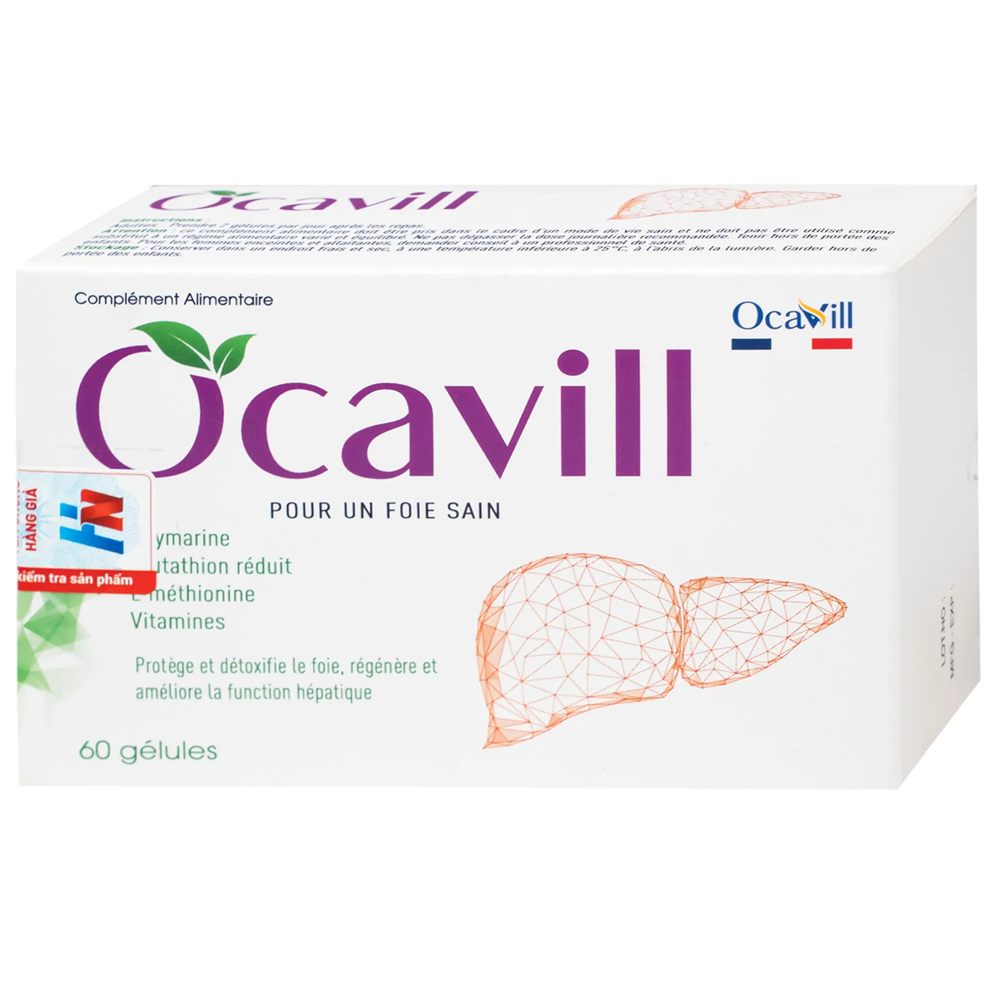 VIÊN UỐNG TĂNG CƯỜNG CHỨC NĂNG GAN OCAVILL 60V