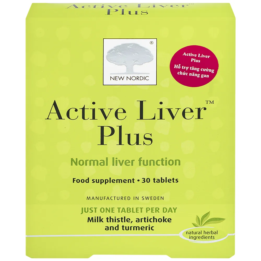 VIÊN UỐNG TĂNG CƯỜNG CHỨC NĂNG GAN ACTIVE LIVER PLUS NEW NORDIC 2X15 6