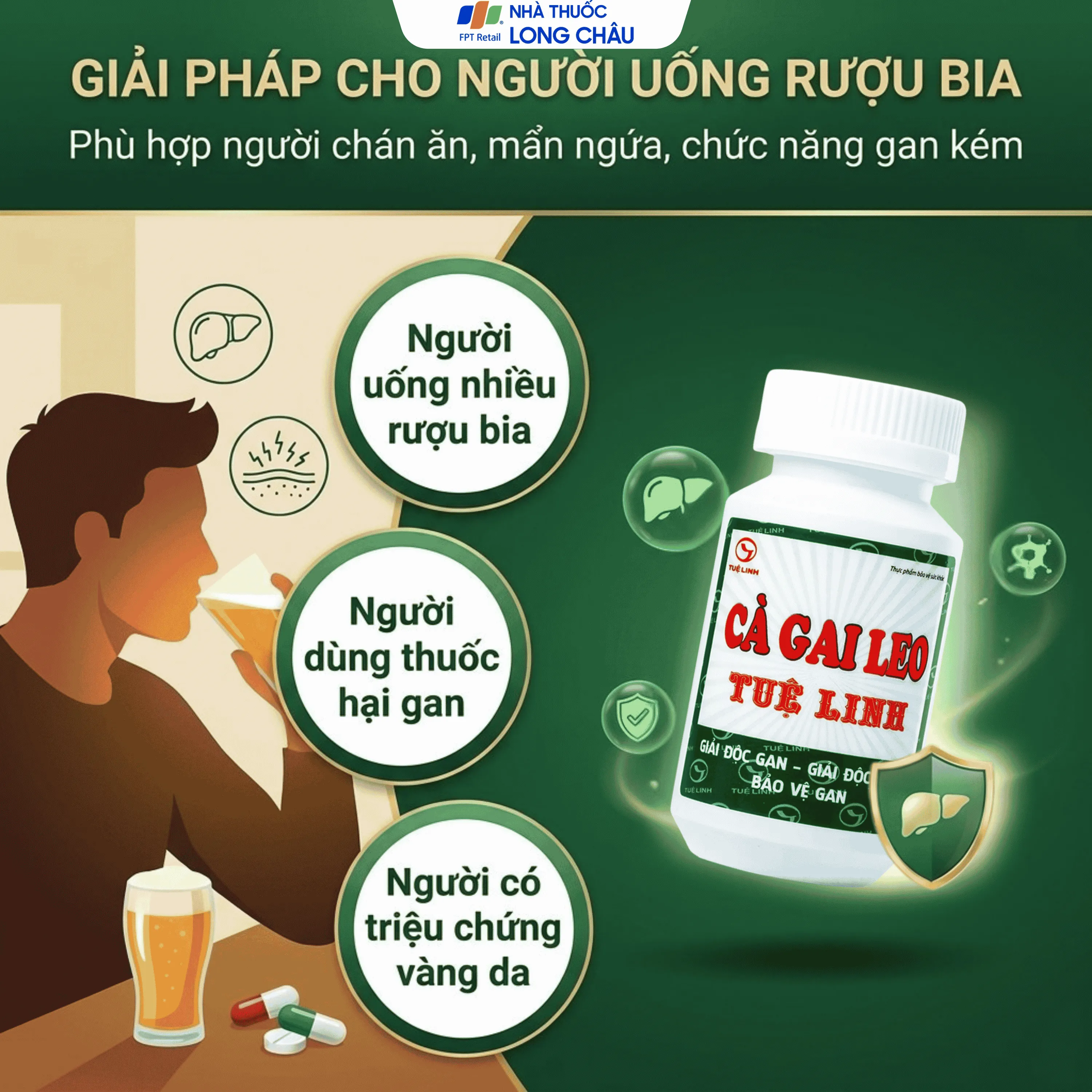 VIÊN UỐNG TĂNG CƯỜNG CHỨC NĂNG GIẢI ĐỘC GAN CÀ GAI LEO TUỆ LINH 60V 4