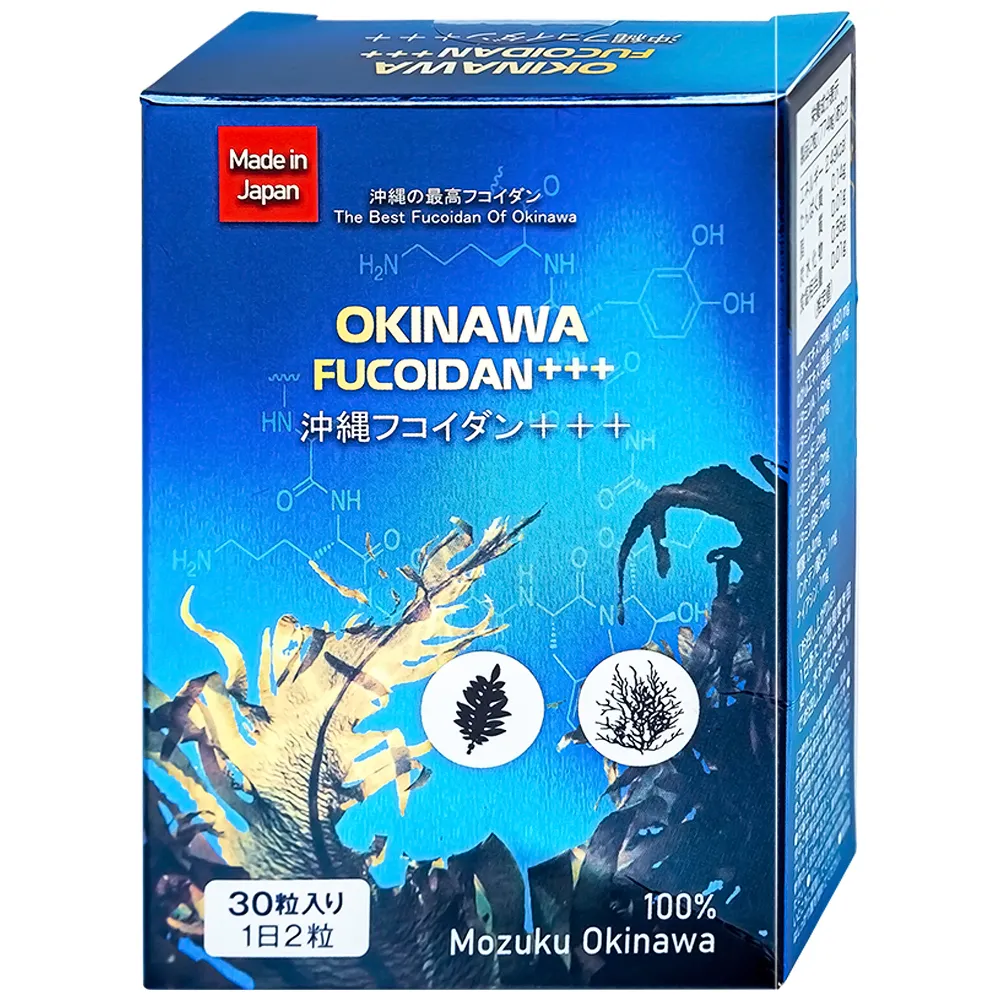VIÊN UỐNG TĂNG CƯỜNG SỨC KHỎE VÀ TRUNG HÒA GỐC TỰ DO OKINAWA FUCOIDAN JPANWELL 3X10