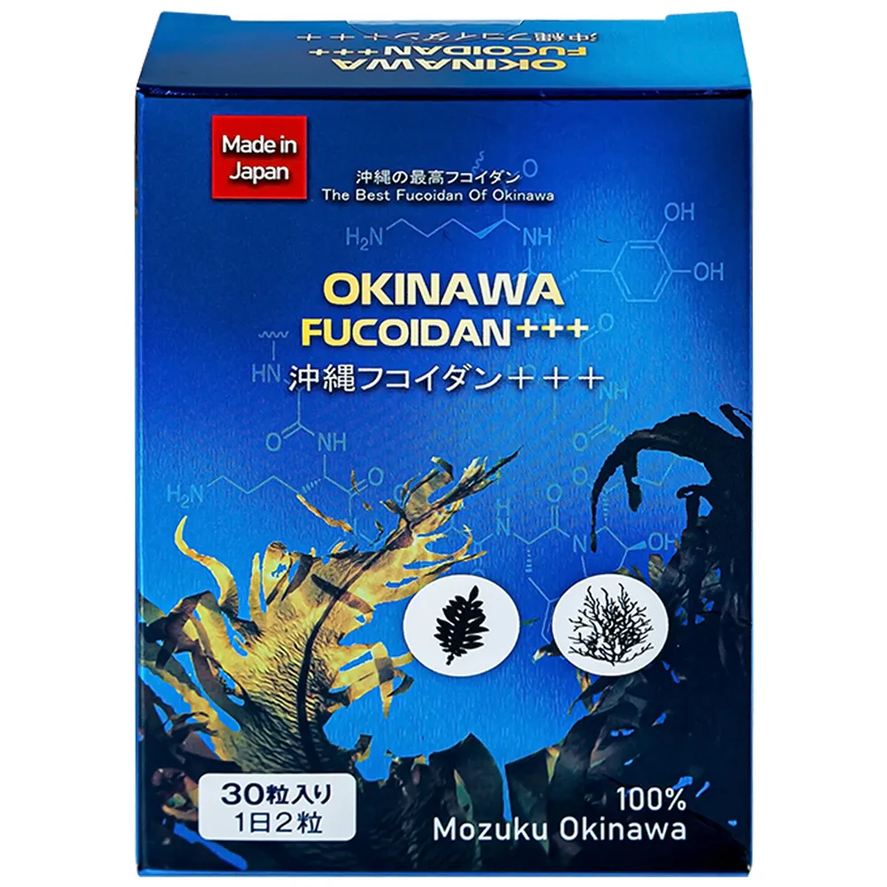 VIÊN UỐNG TĂNG CƯỜNG SỨC KHỎE VÀ TRUNG HÒA GỐC TỰ DO OKINAWA FUCOIDAN JPANWELL 3X10 2
