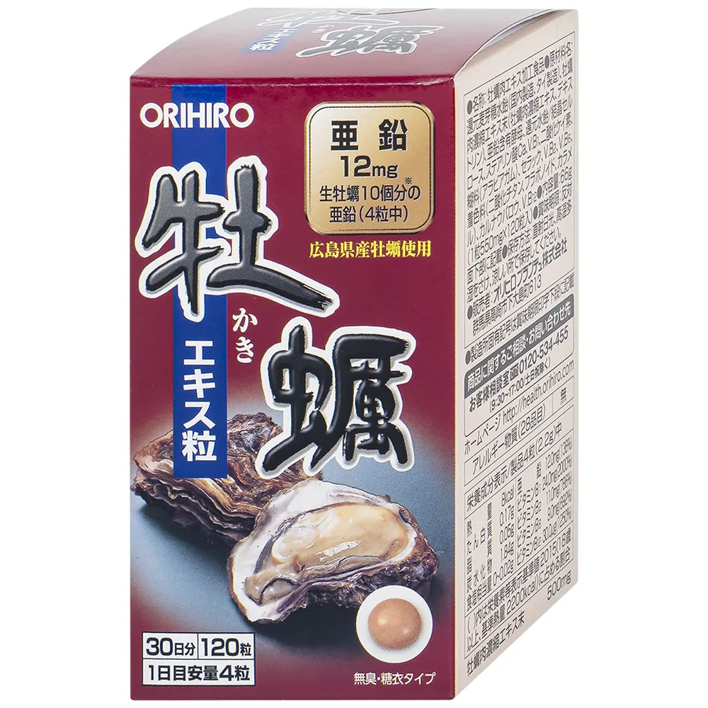 VIÊN UỐNG TĂNG CƯỜNG SINH LÝ CHO NAM GIỚI ORIHIRO NEW OYSTER EXTRACT 120V 3