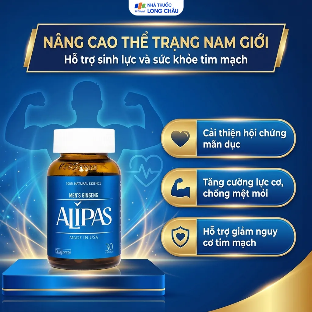 VIÊN UỐNG TĂNG CƯỜNG SINH LÝ CHO NAM MEN’S GINSENG ALIPAS ECOGREEN 30V 4