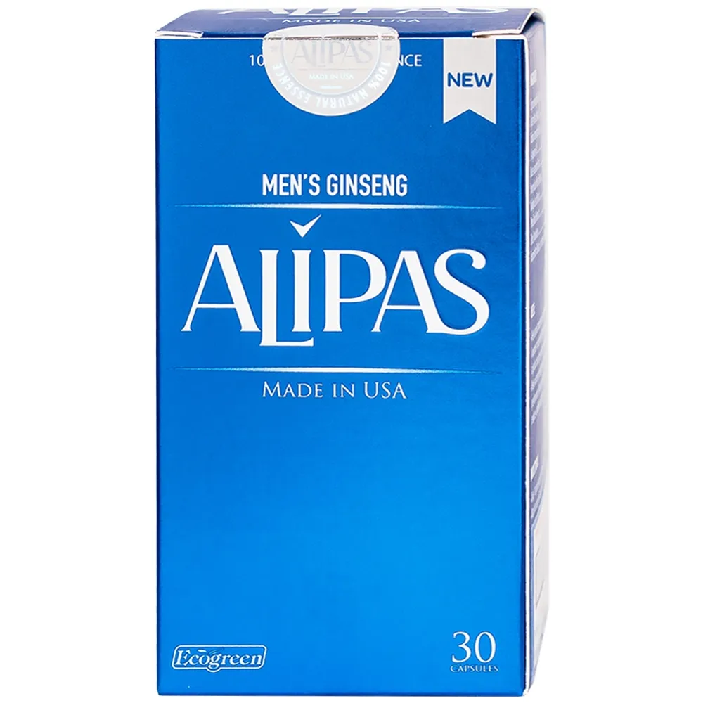 VIÊN UỐNG TĂNG CƯỜNG SINH LÝ CHO NAM MEN’S GINSENG ALIPAS ECOGREEN 30V 6