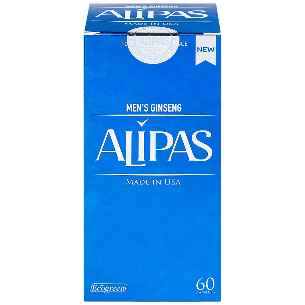 VIÊN UỐNG TĂNG CƯỜNG SINH LÝ NAM MEN’S GINSENG ALIPAS ECOGREEN 60V 6