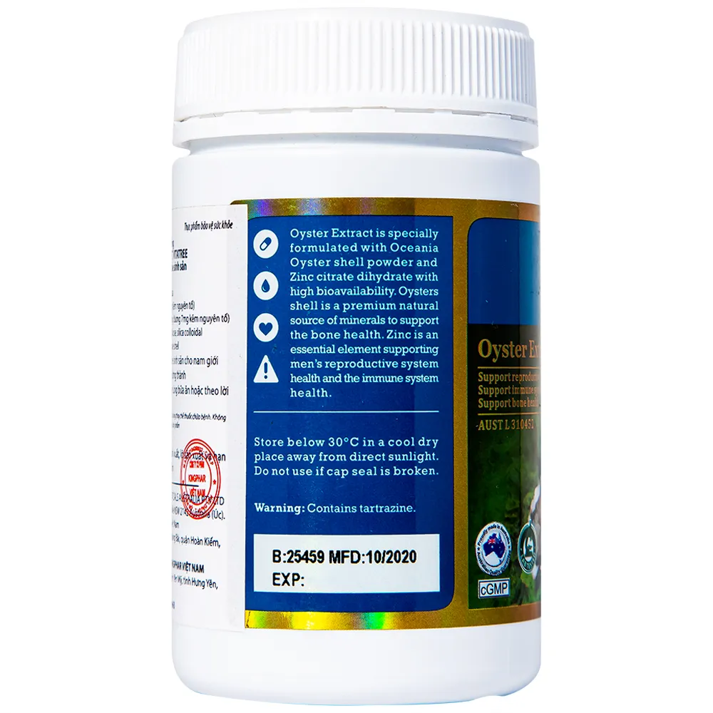 VIÊN UỐNG TĂNG CƯỜNG SINH LÝ NAM GIỚI VITATREE OYSTER EXTRACT 90V 8