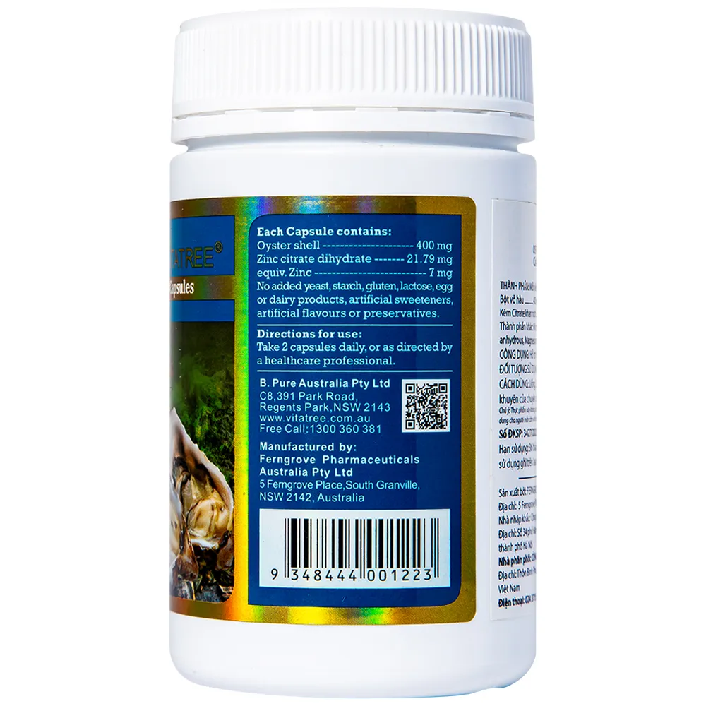 VIÊN UỐNG TĂNG CƯỜNG SINH LÝ NAM GIỚI VITATREE OYSTER EXTRACT 90V 9