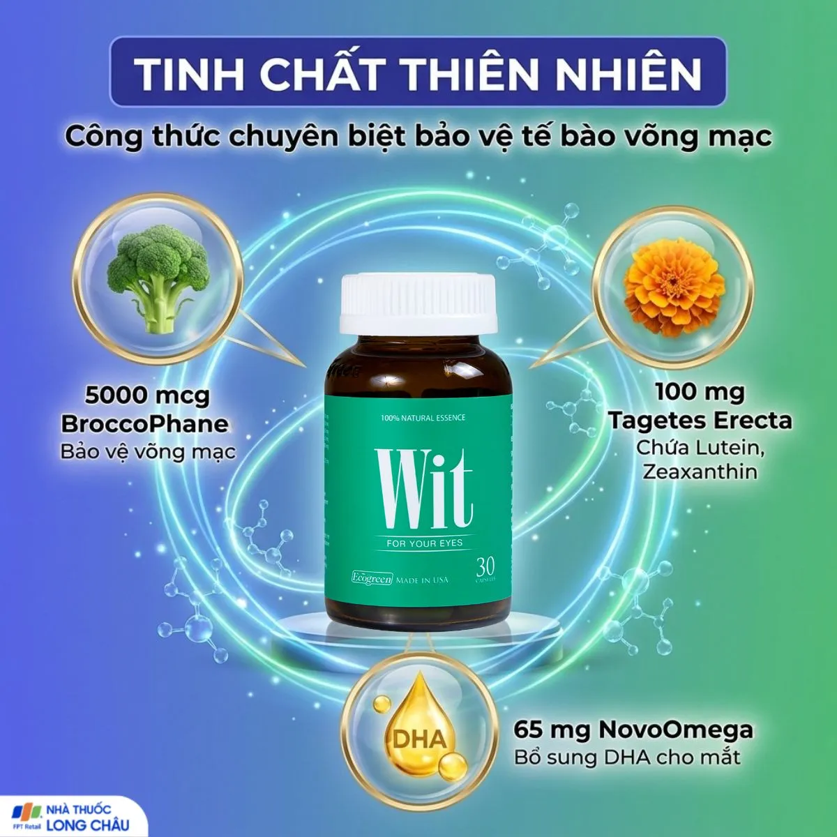 VIÊN UỐNG TĂNG CƯỜNG THỊ LỰC WIT ECOGREEN 30V 4