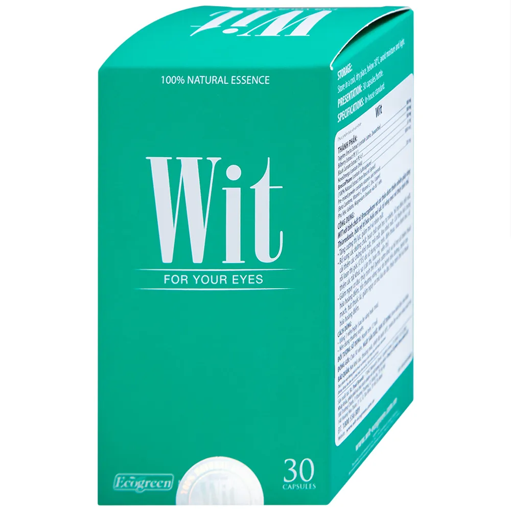 VIÊN UỐNG TĂNG CƯỜNG THỊ LỰC WIT ECOGREEN 30V 8