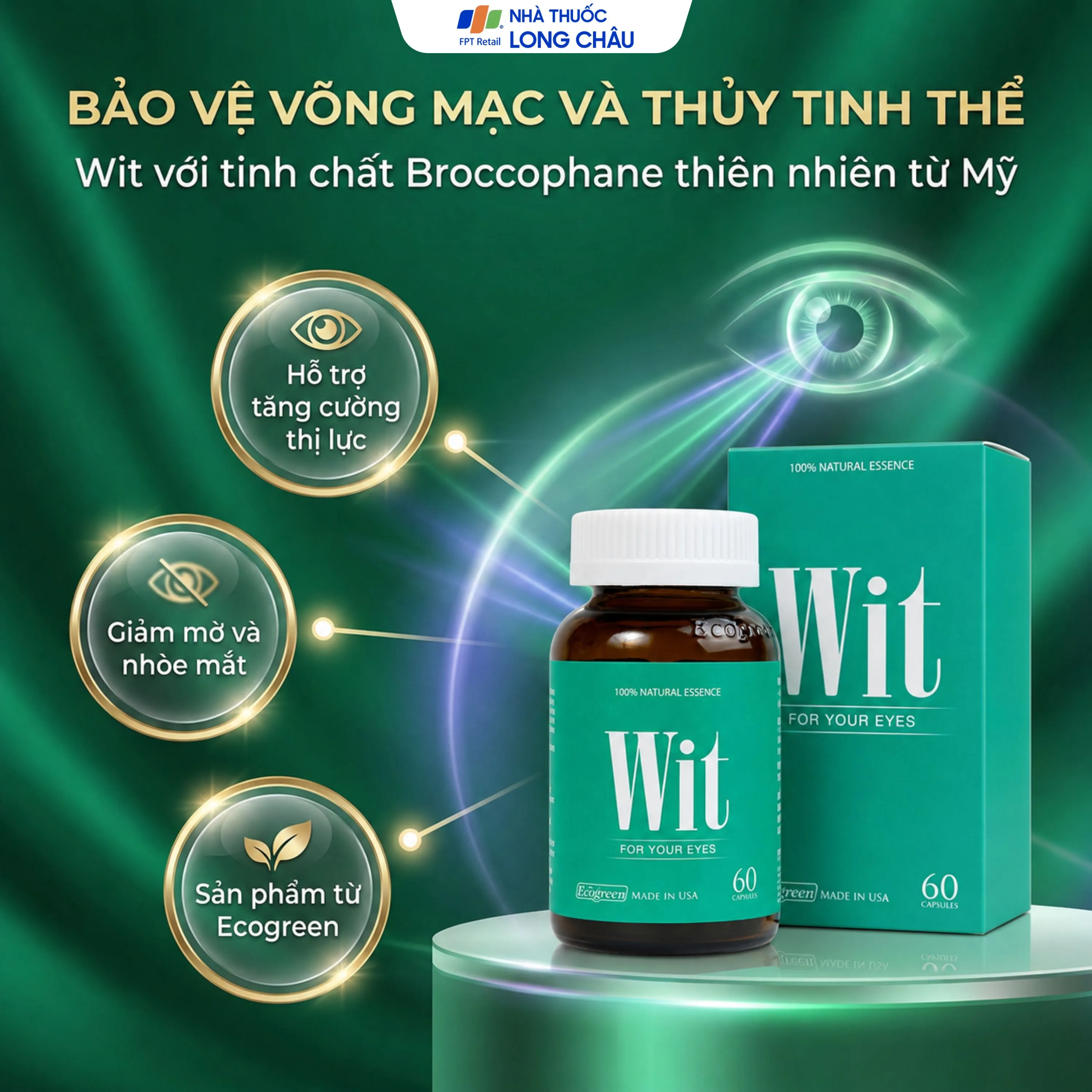 VIÊN UỐNG TĂNG CƯỜNG THỊ LỰC WIT ECOGREEN 60V 2