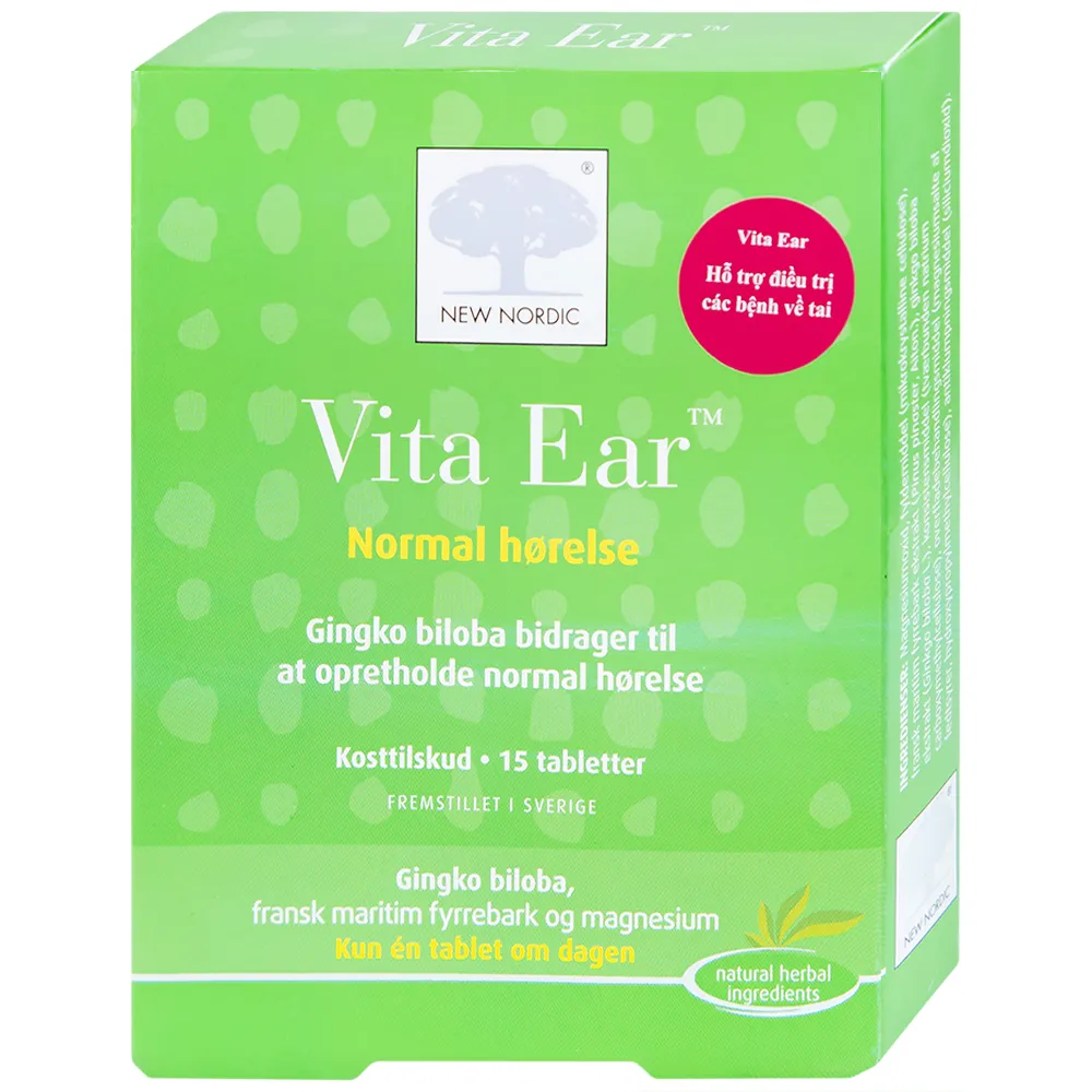 VIÊN UỐNG TĂNG CƯỜNG THÍNH GIÁC VITA EAR NEW NORDIC 15V