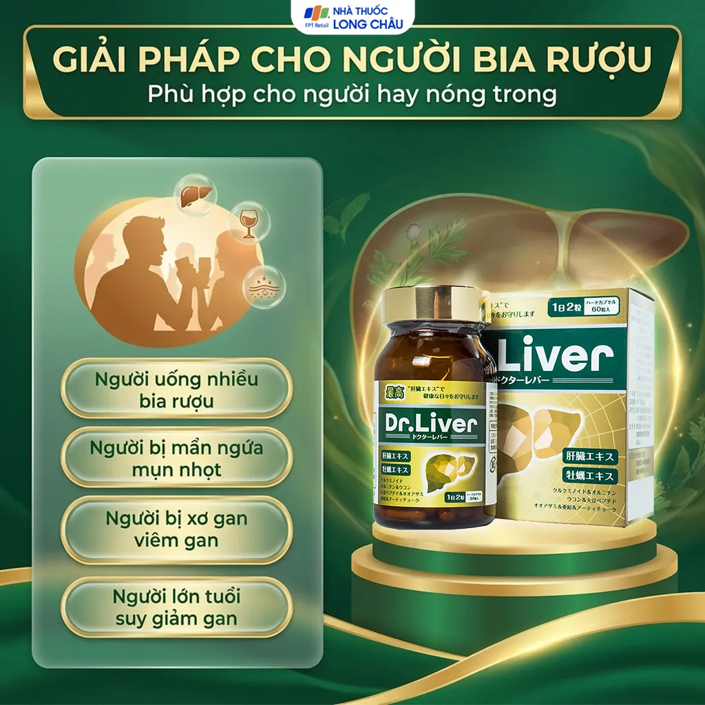 VIÊN UỐNG THẢI ĐỘC GAN DR. LIVER JPANWELL 60V 5