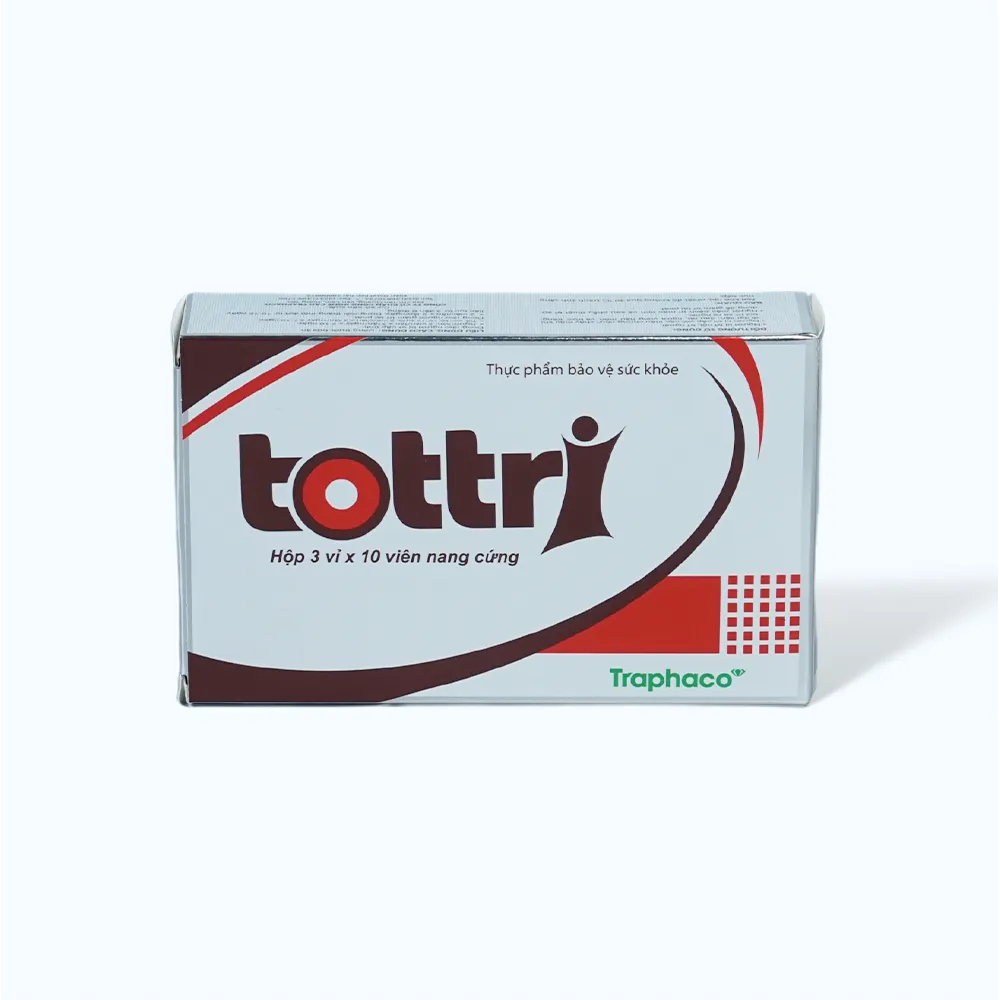 Viên uống Traphaco Tottri (Hộp 30 viên) hỗ trợ làm co búi trĩ và bền thành mạch