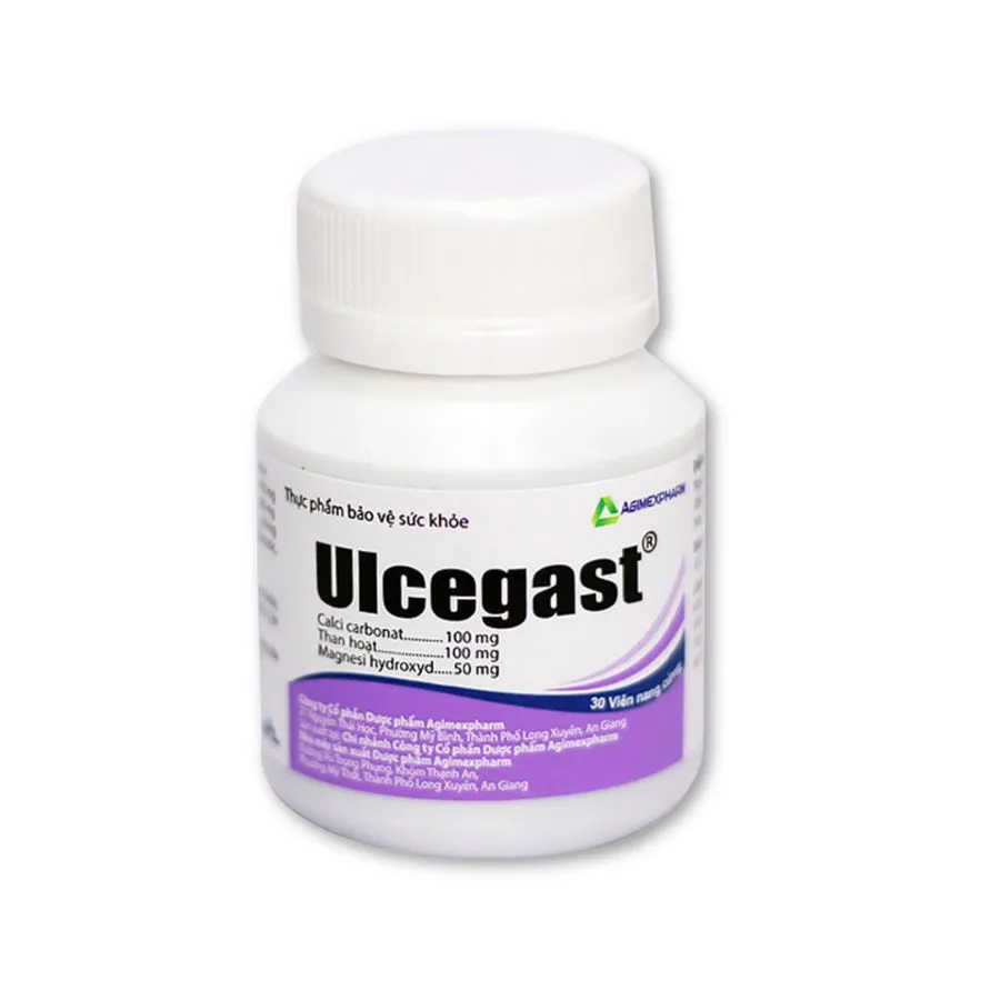 Viên uống Ulcegast hỗ trợ điều trị đau dạ dày (Chai 60 viên)