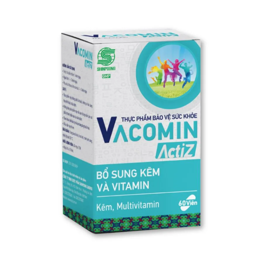 Viên uống Vacomin ActiZ bổ sung kẽm và vitamin (Hộp 60 viên) 2