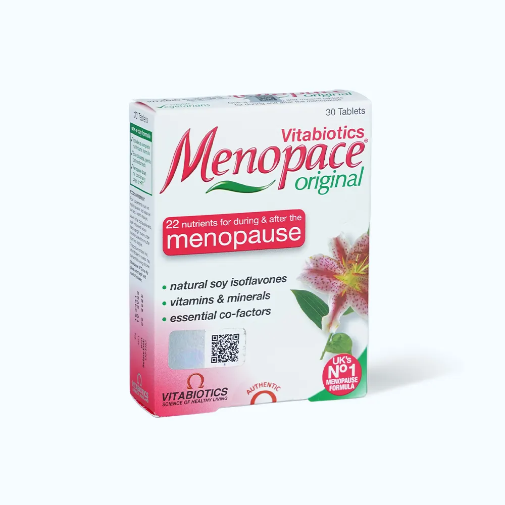 Viên uống Vitabiotics Menopace (Hộp 30 viên) hỗ trợ tiền mãn kinh và mãn kinh 2