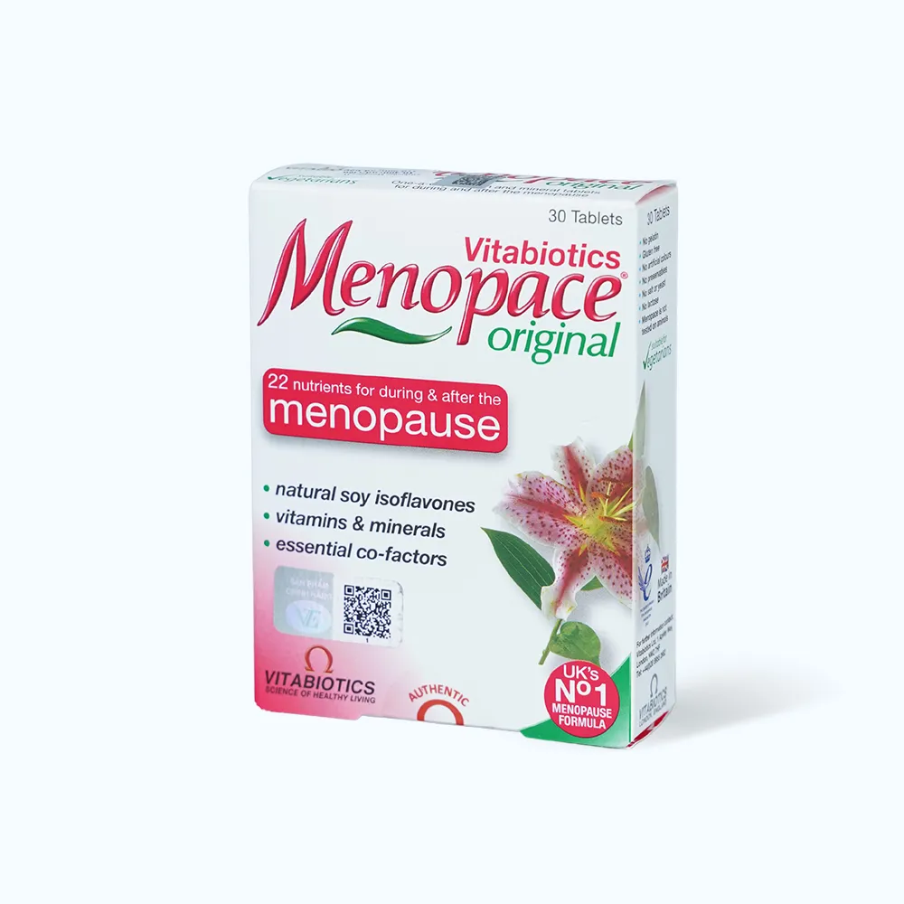 Viên uống Vitabiotics Menopace (Hộp 30 viên) hỗ trợ tiền mãn kinh và mãn kinh 3