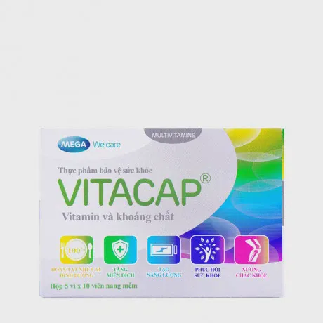 Viên uống Vitacap (Hộp 5 vỉ x 10 viên) bổ sung vitamin và khoáng chất