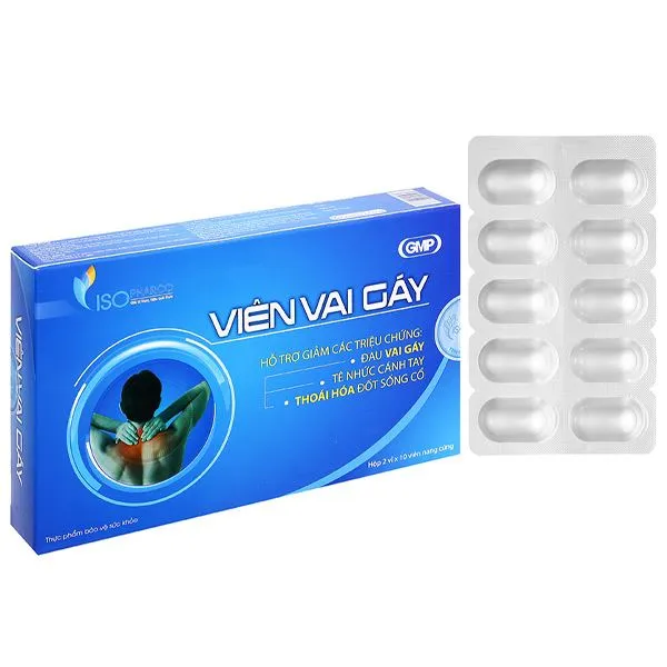 Viên vai gáy hỗ trợ giảm triệu chứng đau vai gáy hộp 20 viên