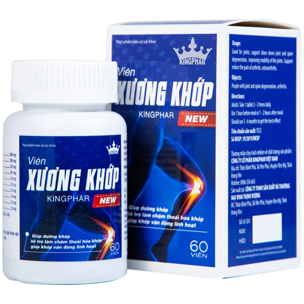 VIÊN XƯƠNG KHỚP KINGPHAR NEW 60V
