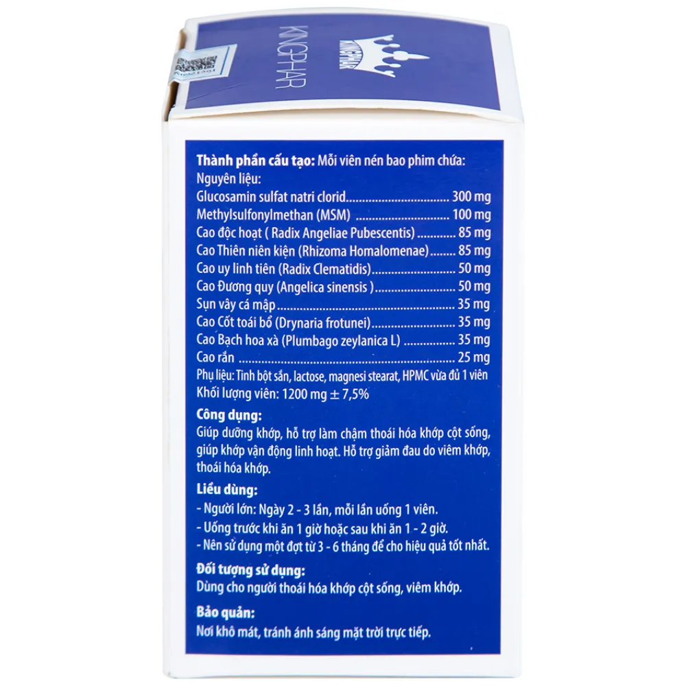 VIÊN XƯƠNG KHỚP KINGPHAR NEW 60V 12