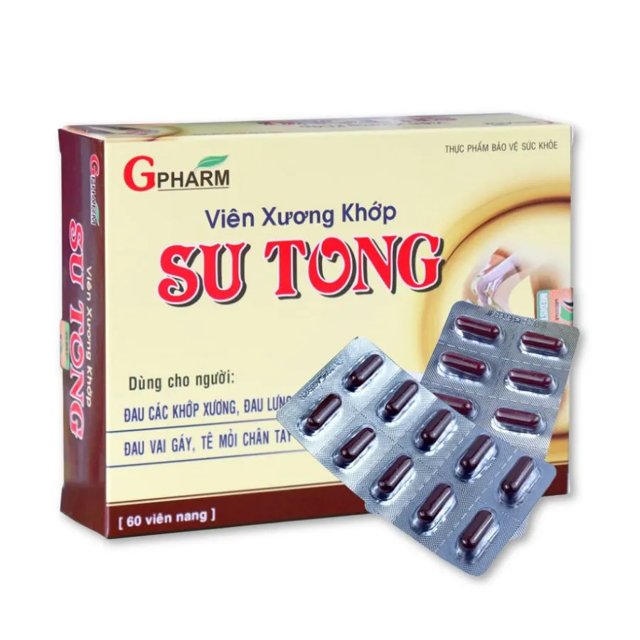 Viên xương khớp Su Tong hỗ trợ giảm nhức mỏi chân tay (Hộp 60 viên)