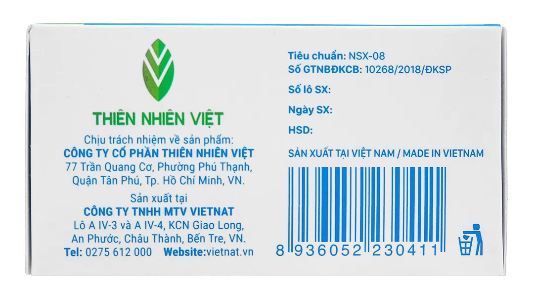 Viacol hộp 5 vỉ x 4 viên 6