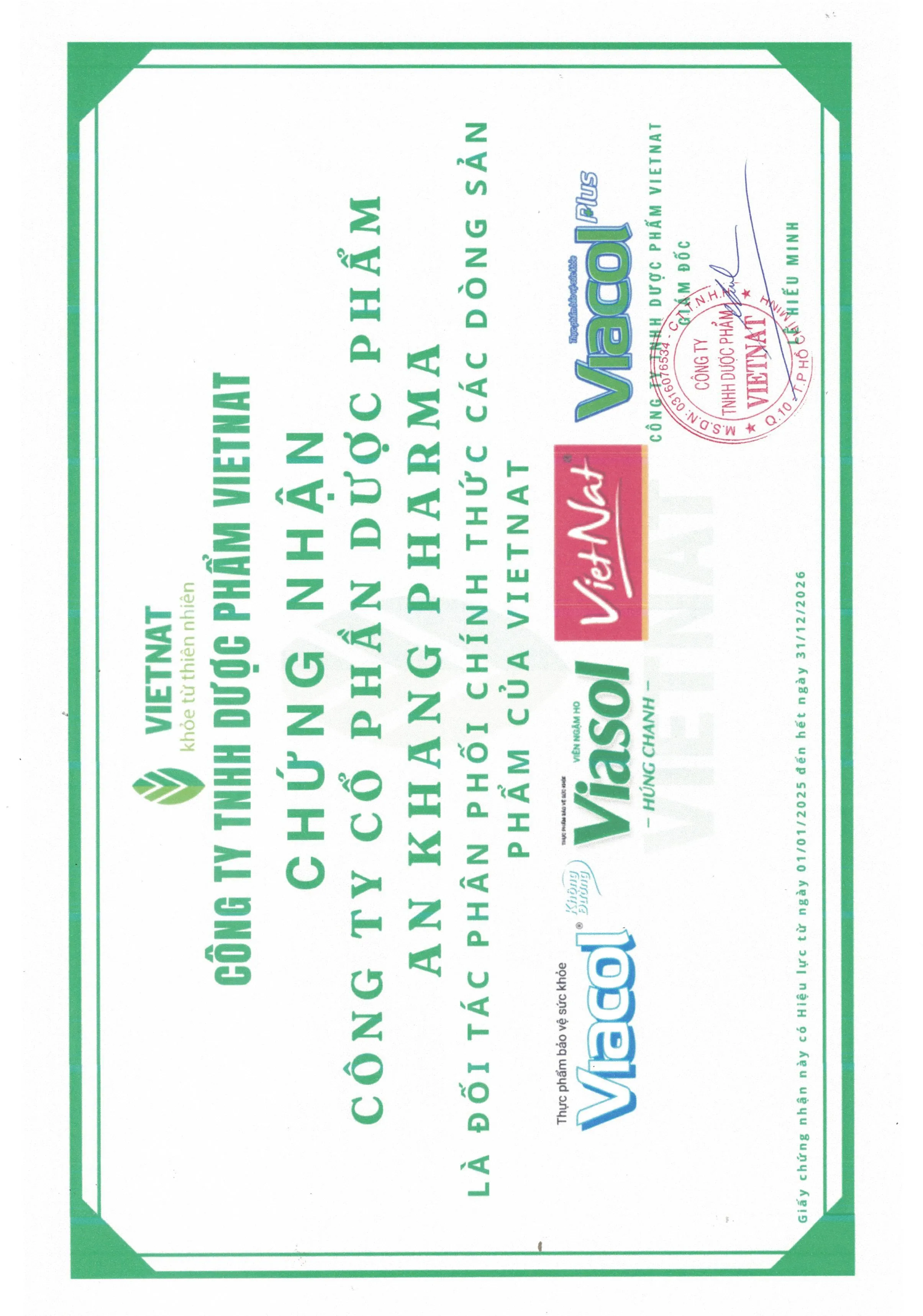 Viacol hộp 5 vỉ x 4 viên 7