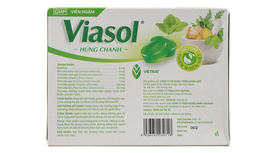 Viasol Húng Chanh hộp 100 viên 4