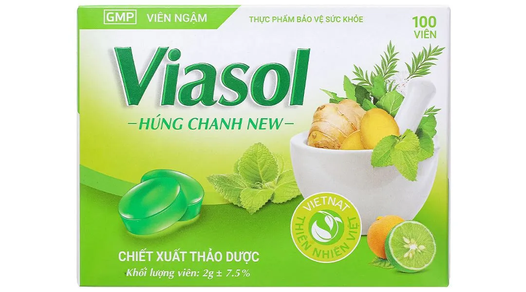 Viasol Húng Chanh New hộp 100 viên 3
