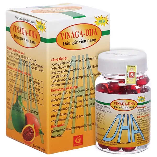 Vinaga Dha hộp 100 viên