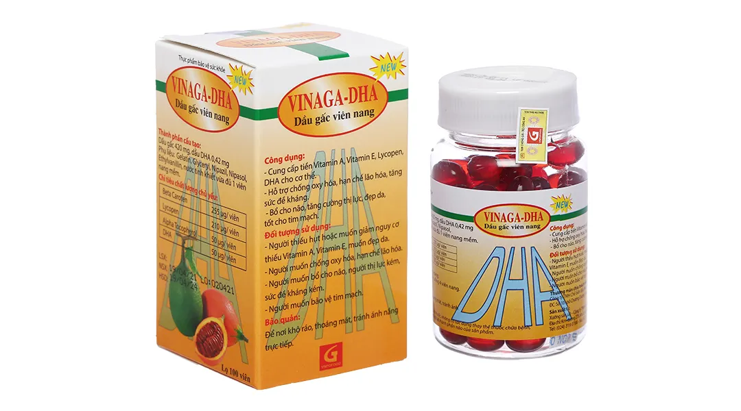 Vinaga Dha hộp 100 viên 2