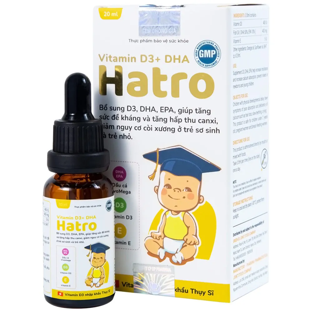 VITAMIN D3+ DHA HATRO 20ML