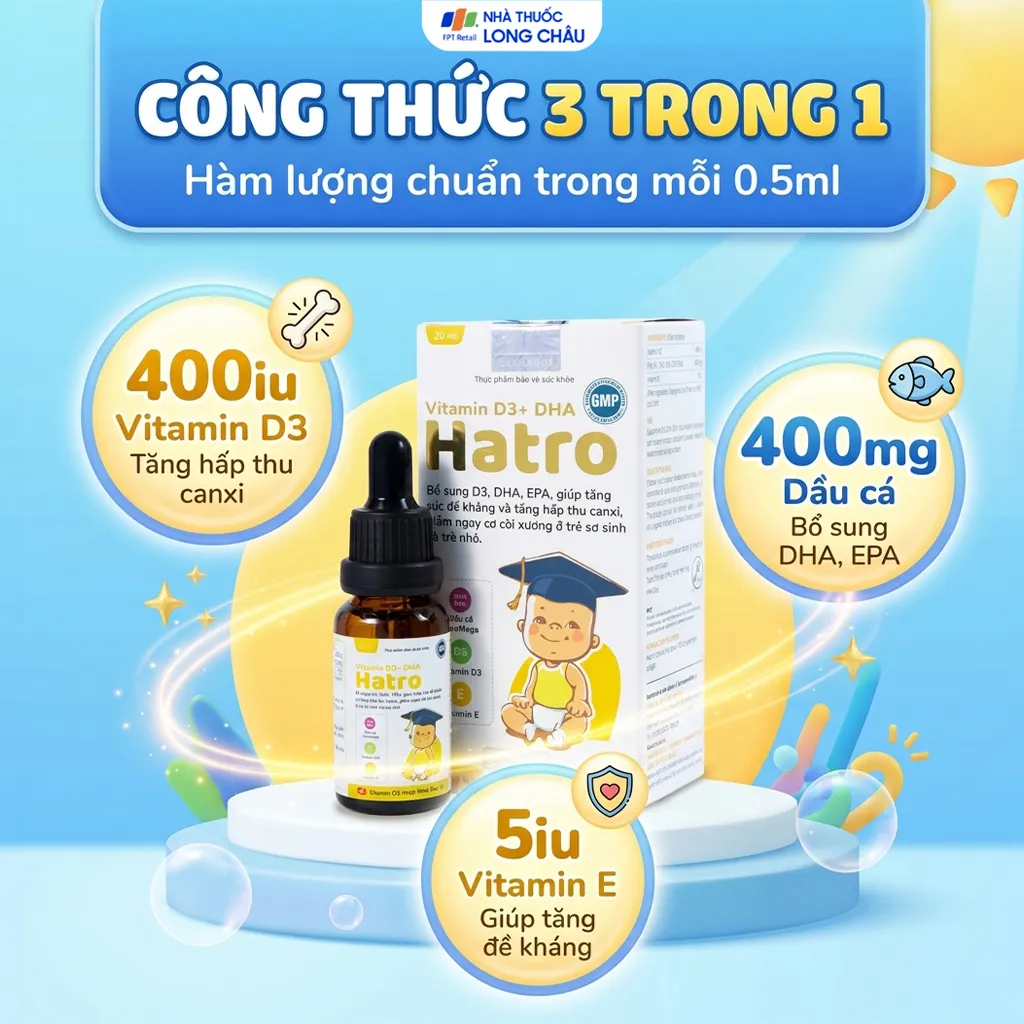 VITAMIN D3+ DHA HATRO 20ML 3