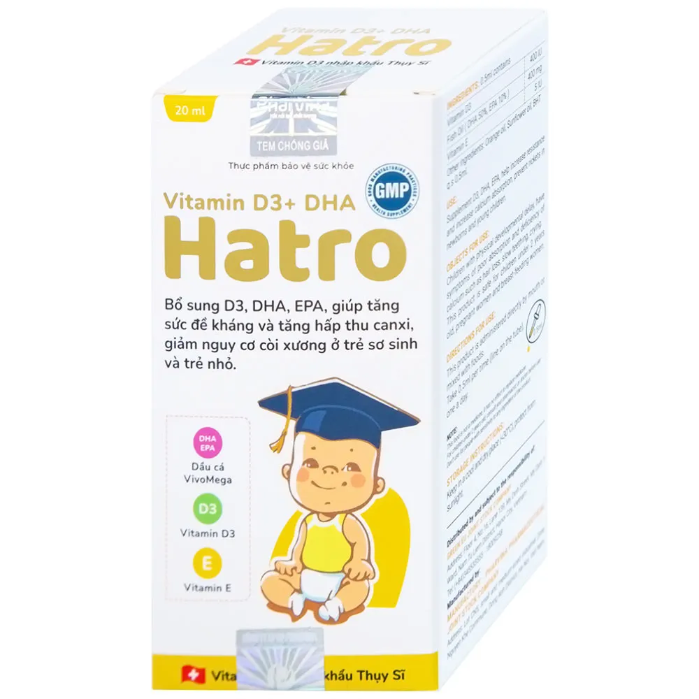 VITAMIN D3+ DHA HATRO 20ML 7