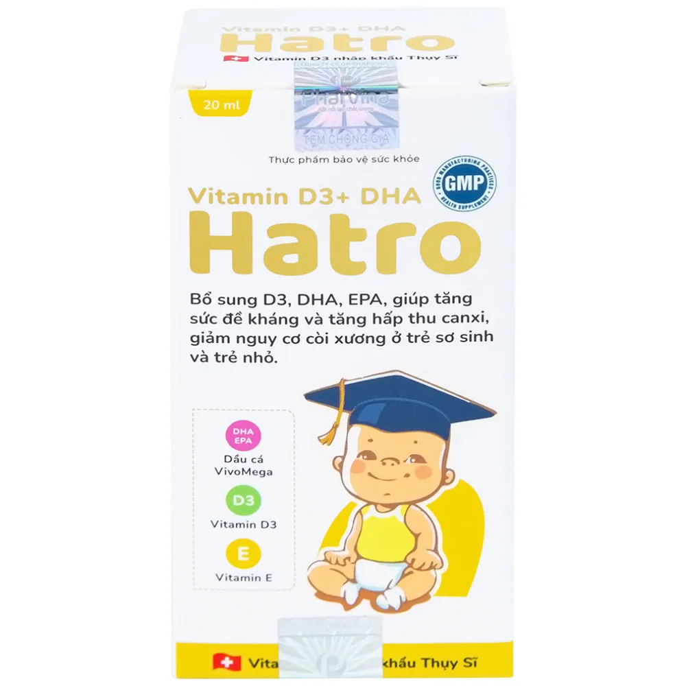 VITAMIN D3+ DHA HATRO 20ML 8
