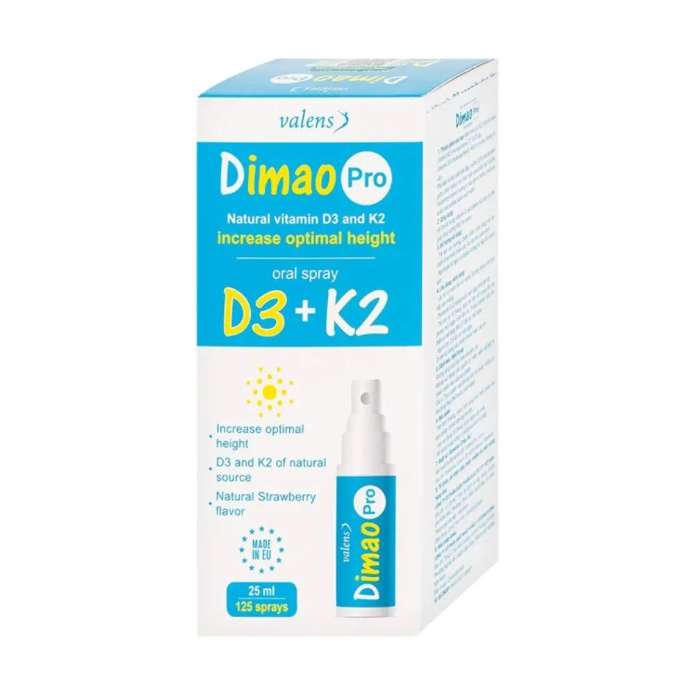 Xịt Dimao Pro Oral Spray D3 + K2 hỗ trợ bổ sung vitamin D và vitamin K2 (25ml) 3