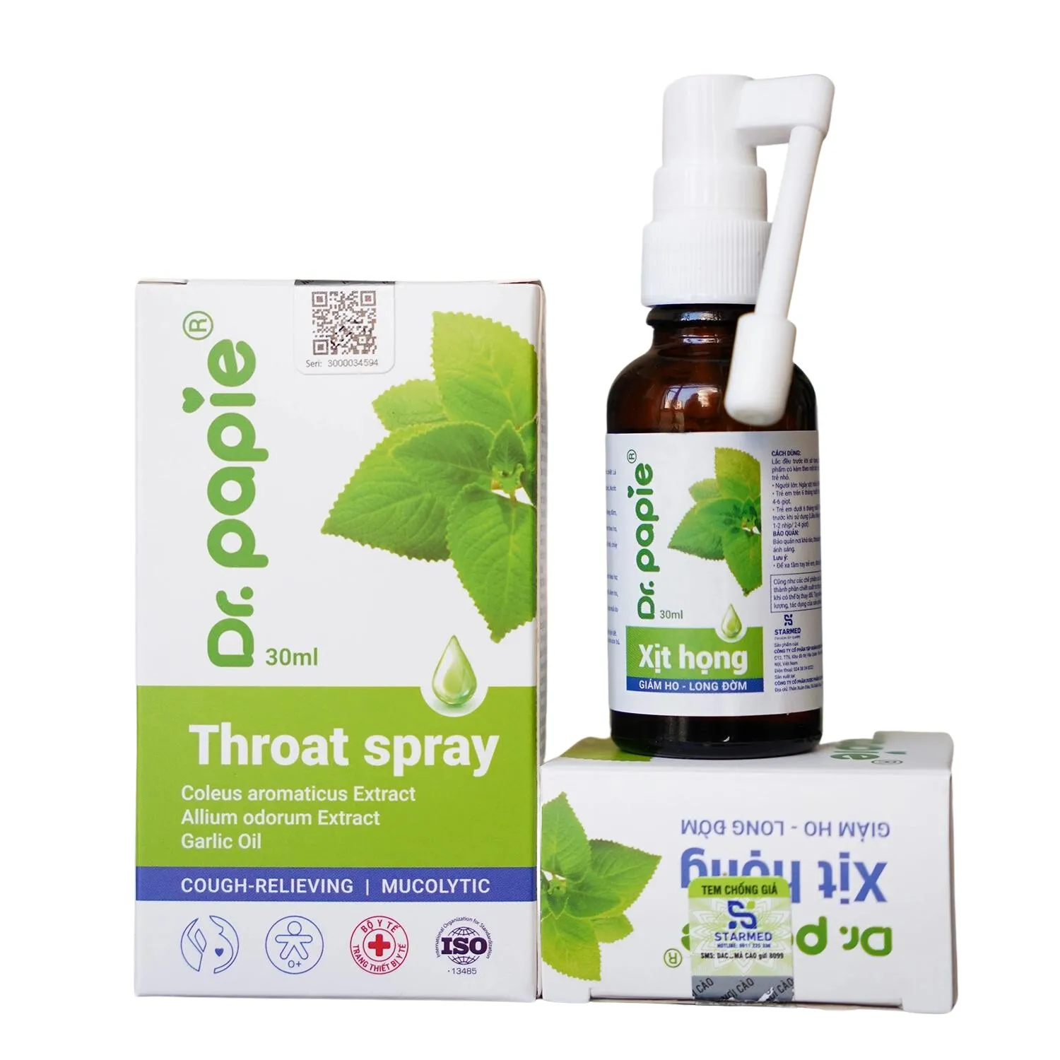 Xịt Họng Dr.Papie Hỗ Trợ Viêm Đường Hô Hấp (Chai 30ml) 2