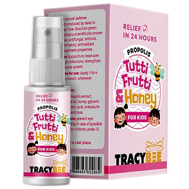 Xịt họng keo ong Propolis Tutti Frutti & Honey for Kids Tracybee (30ml) 2
