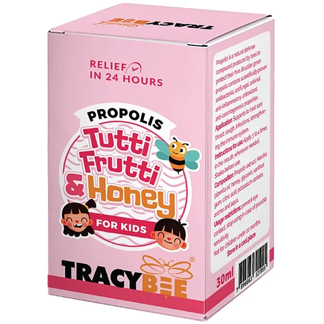 Xịt họng keo ong Propolis Tutti Frutti & Honey for Kids Tracybee (30ml) 4