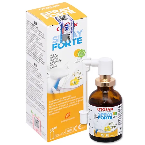 Xịt họng Otosan Throat Spray Forte giảm đau họng, rát họng chai 30ml