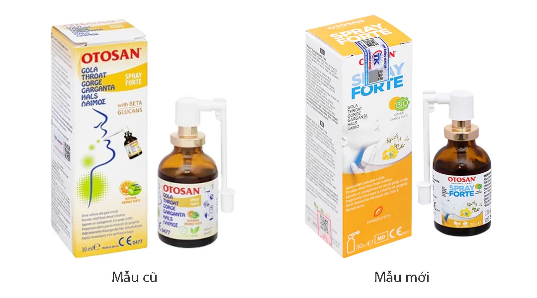 Xịt họng Otosan Throat Spray Forte giảm đau họng, rát họng chai 30ml 2