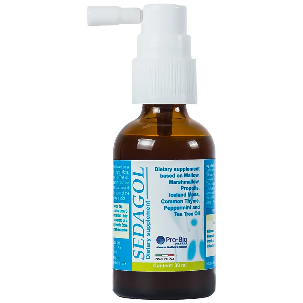 XỊT HỌNG SEDAGOL PRO-BIO PHARMA 30ML 5