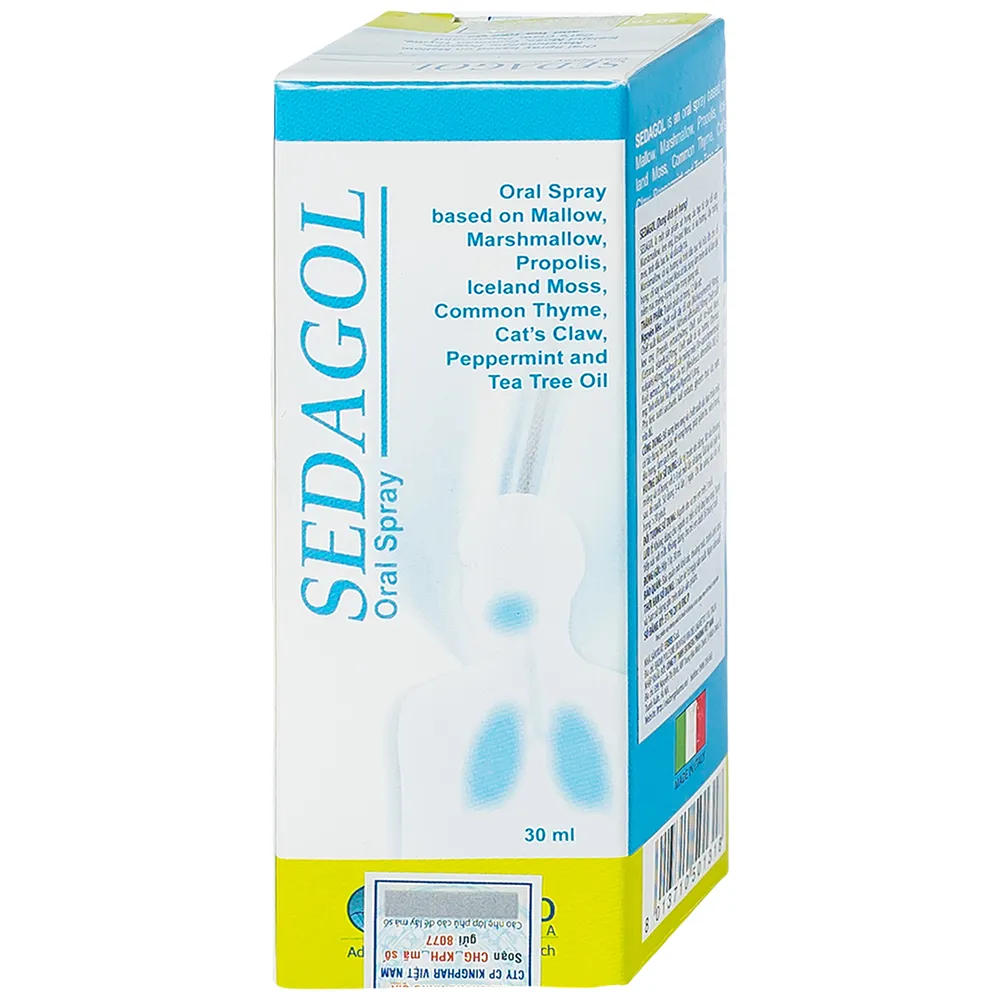 XỊT HỌNG SEDAGOL PRO-BIO PHARMA 30ML 9