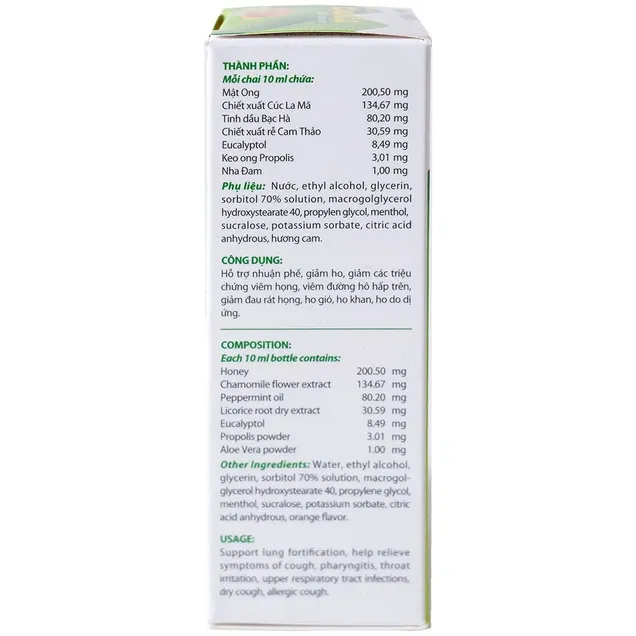 Xịt họng thảo dược Eugica hỗ trợ giảm ho, đau rát họng (Chai 10ml) 4