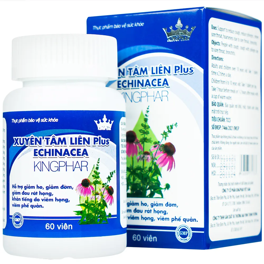 XUYÊN TÂM LIÊN PLUS ECHINACEA KINGPHAR 60V